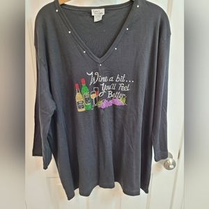 Size 2XL Black Shirt